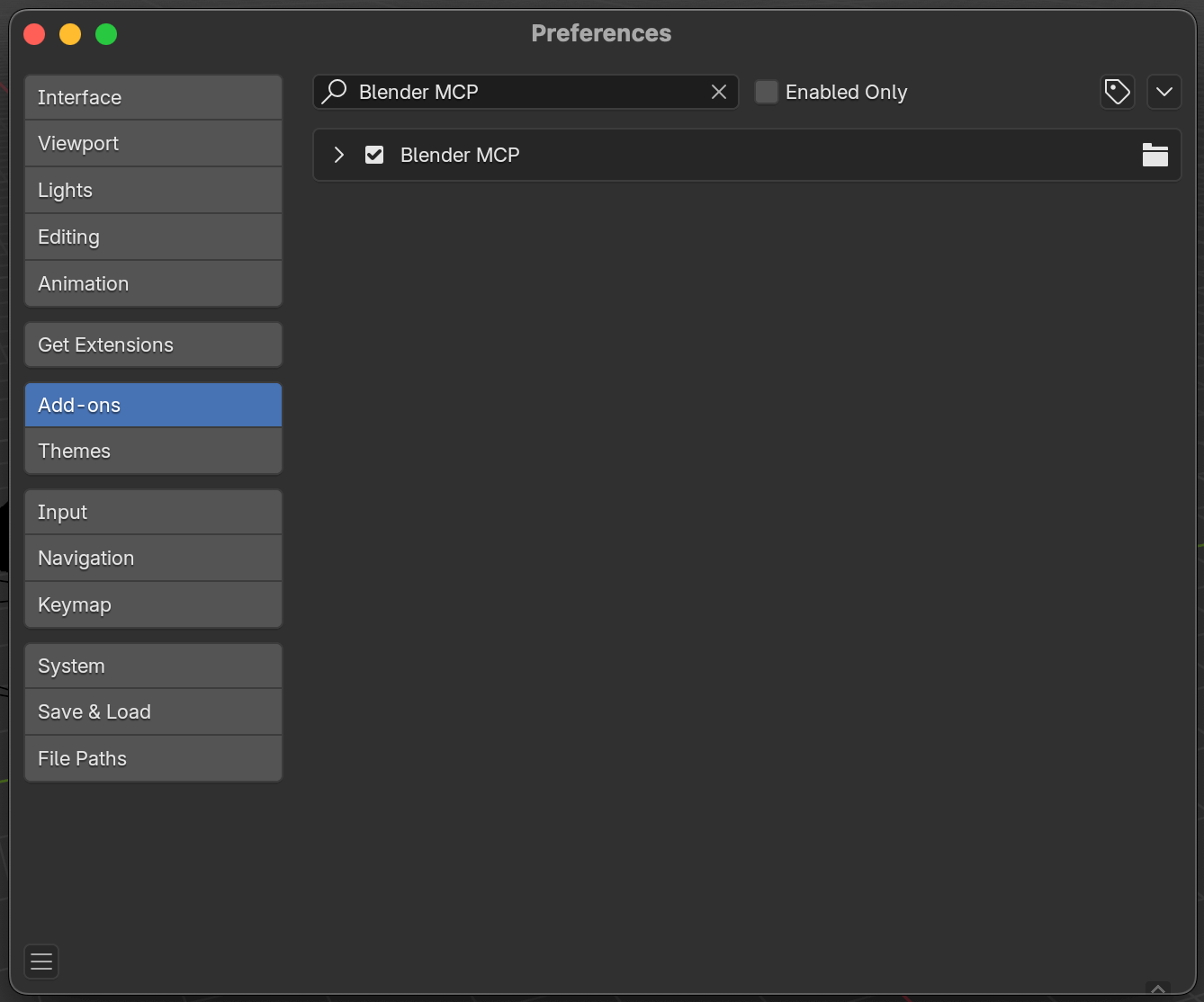 Add-onのインストール後
